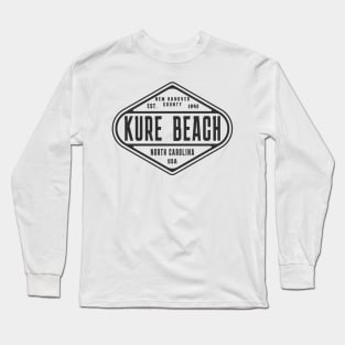 Kure Beach, NC Summertime Weathered Sign Long Sleeve T-Shirt